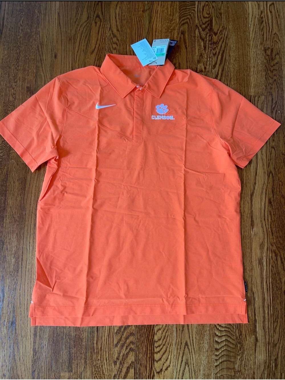 Men’s Clemson Nike On-Field Polo Shirt Football Dri-Fit size XL